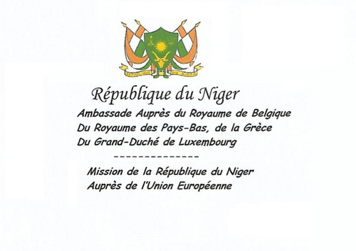 Communiqué de l'Ambassade de la République du Niger à Bruxelles du 24 novembre 2021